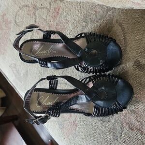 Black Sandal Wedges by Charles David size 5